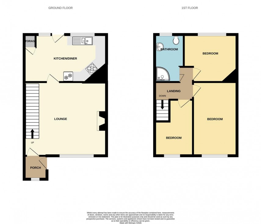 Floorplan for Rock Bank, Buxton