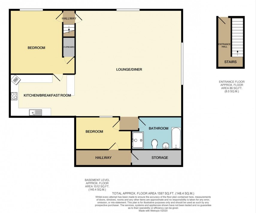 Floorplan for Market Street, Buxton