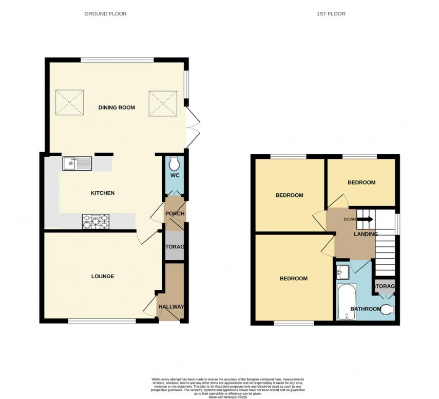 Floorplan for Aldwark Road, Buxton