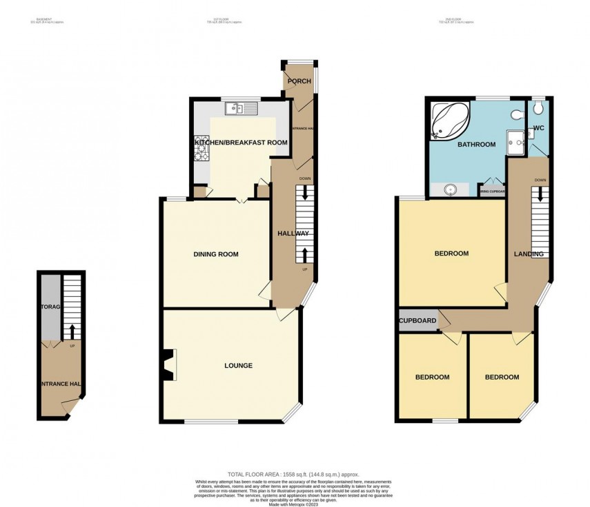 Floorplan for 20 Dale Road, Buxton