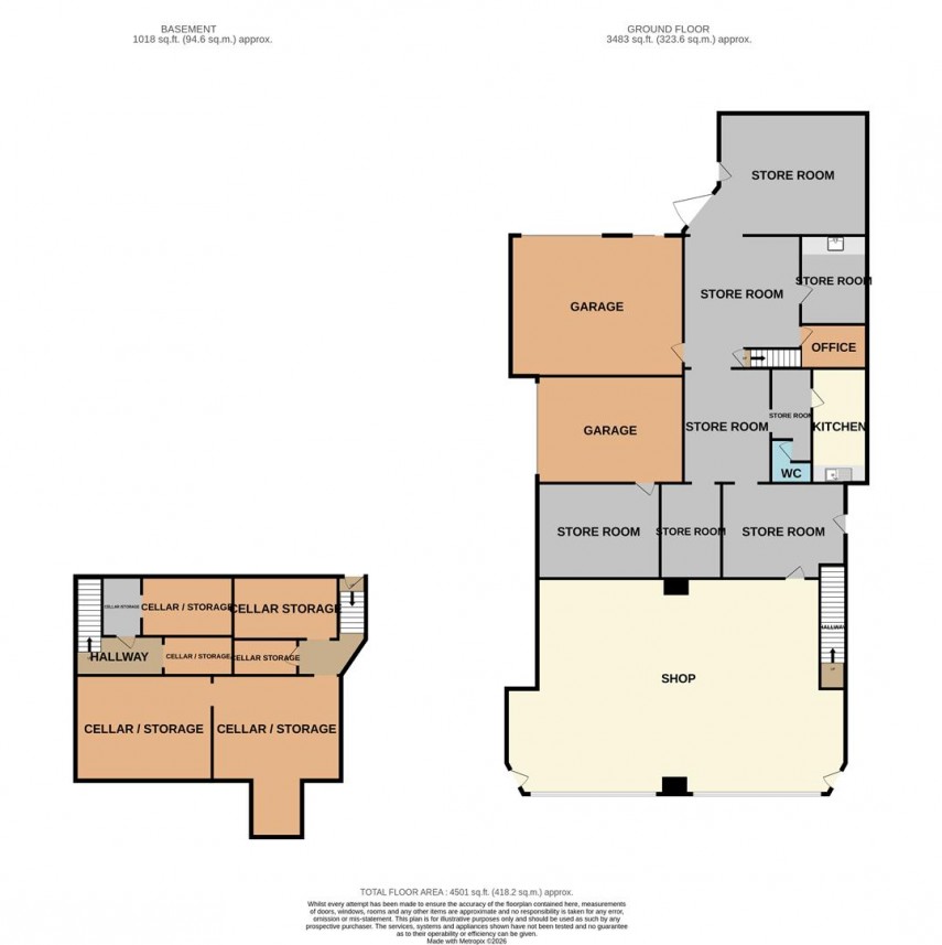 Floorplan for 20 Dale Road, Buxton