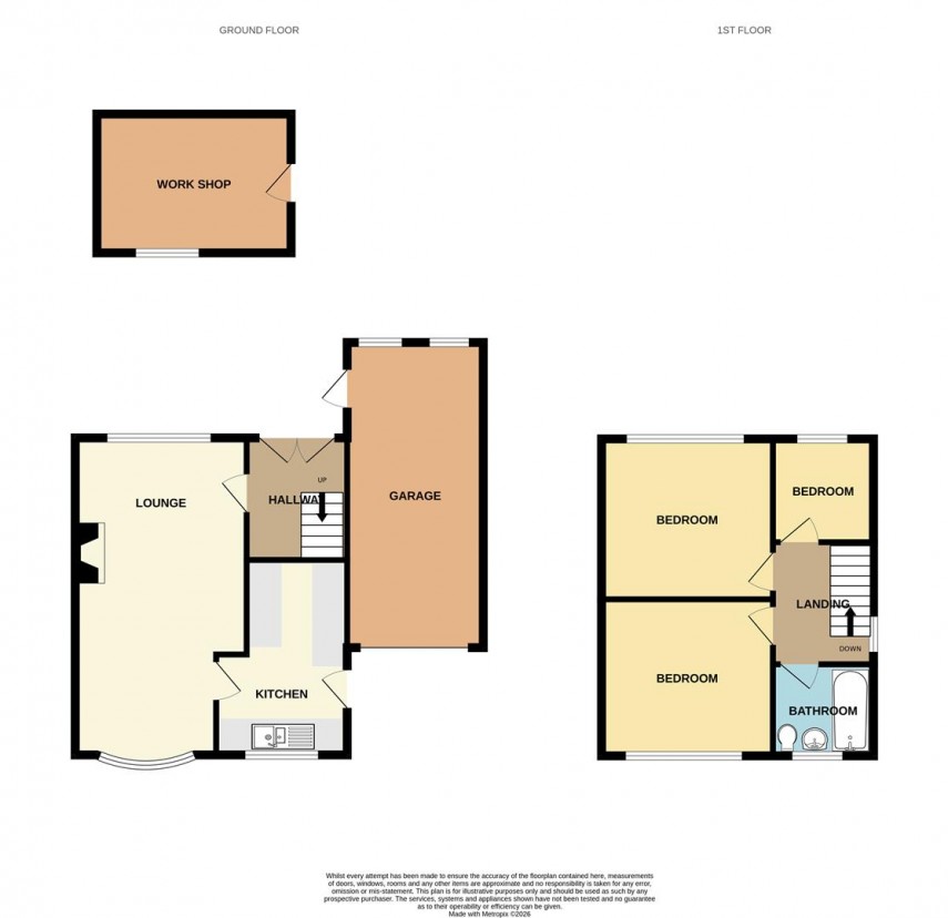 Floorplan for Ladycroft Avenue, Buxton