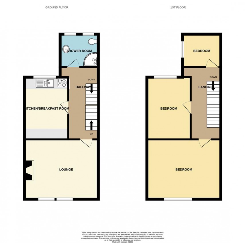 Floorplan for Ash Street, Buxton