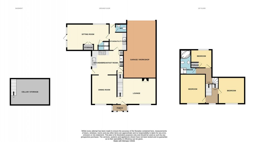 Floorplan for Tongue Lane, Buxton