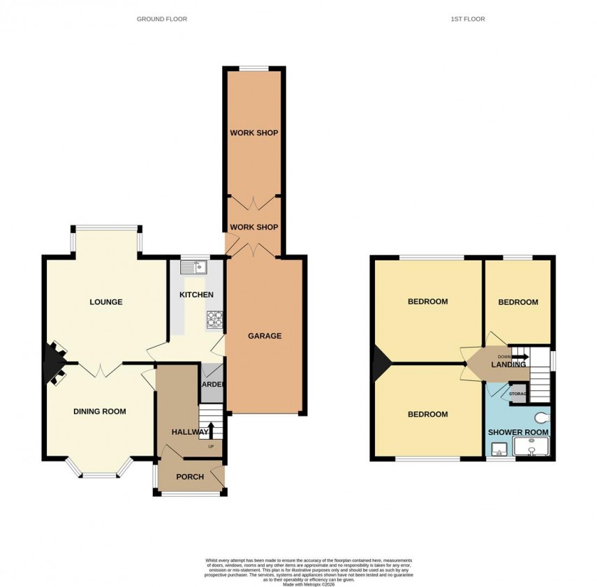 Floorplan for Brown Edge Road, Buxton