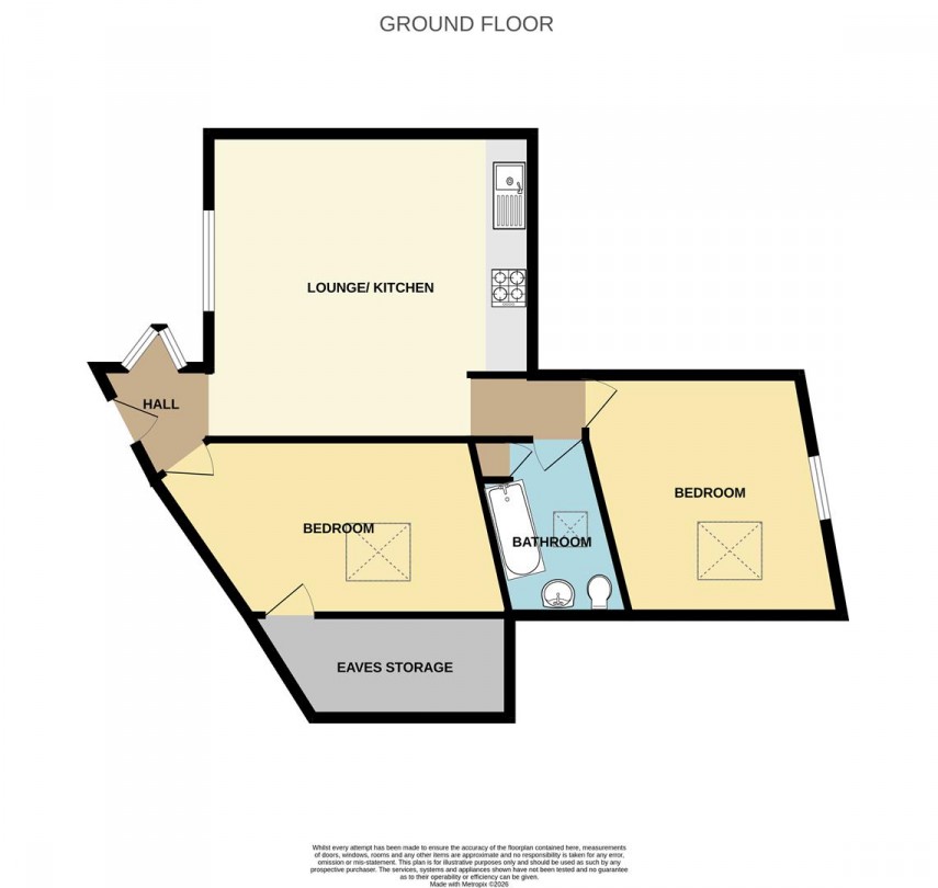 Floorplan for Corbar Towers, Corbar Road, Buxton