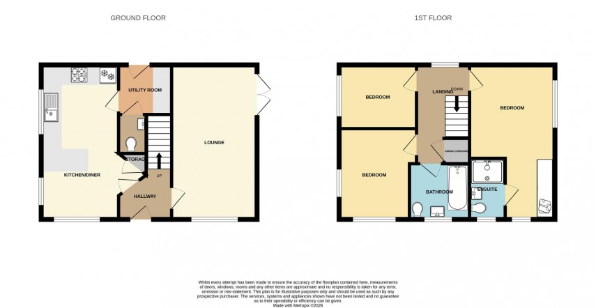 Floorplan for Woodlark Close, Buxton