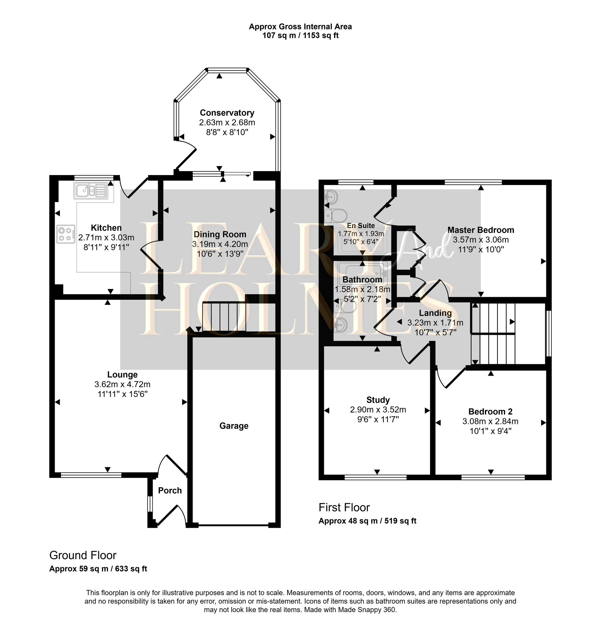 Floorplan for East Boldon Road, Cleadon, SR6