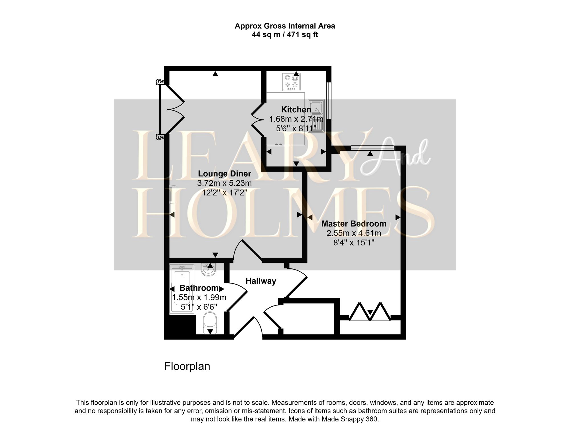 Floorplan for Beckenham Close, East Boldon, NE36