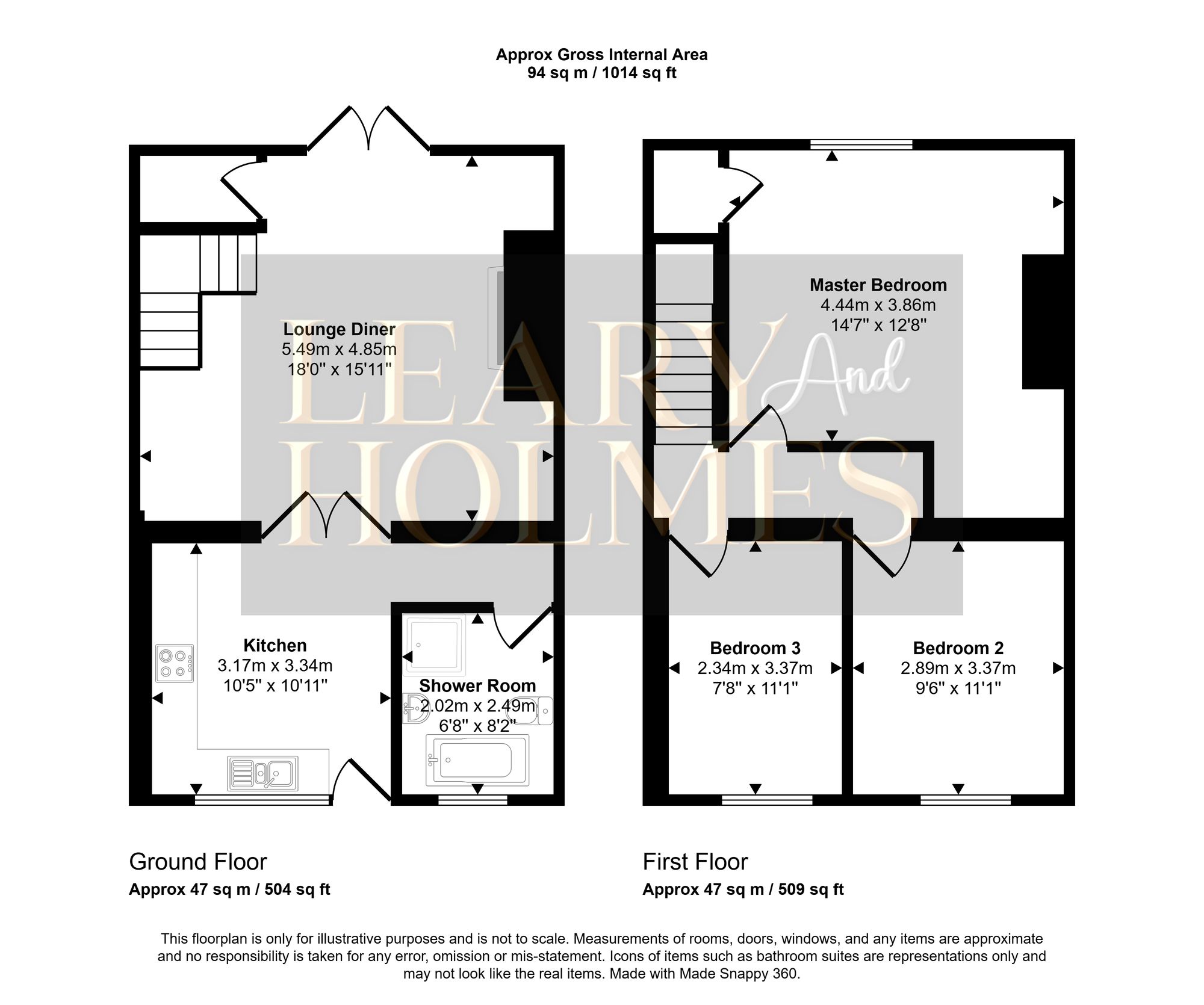 Floorplan for Donkins Street, Boldon Colliery, NE35