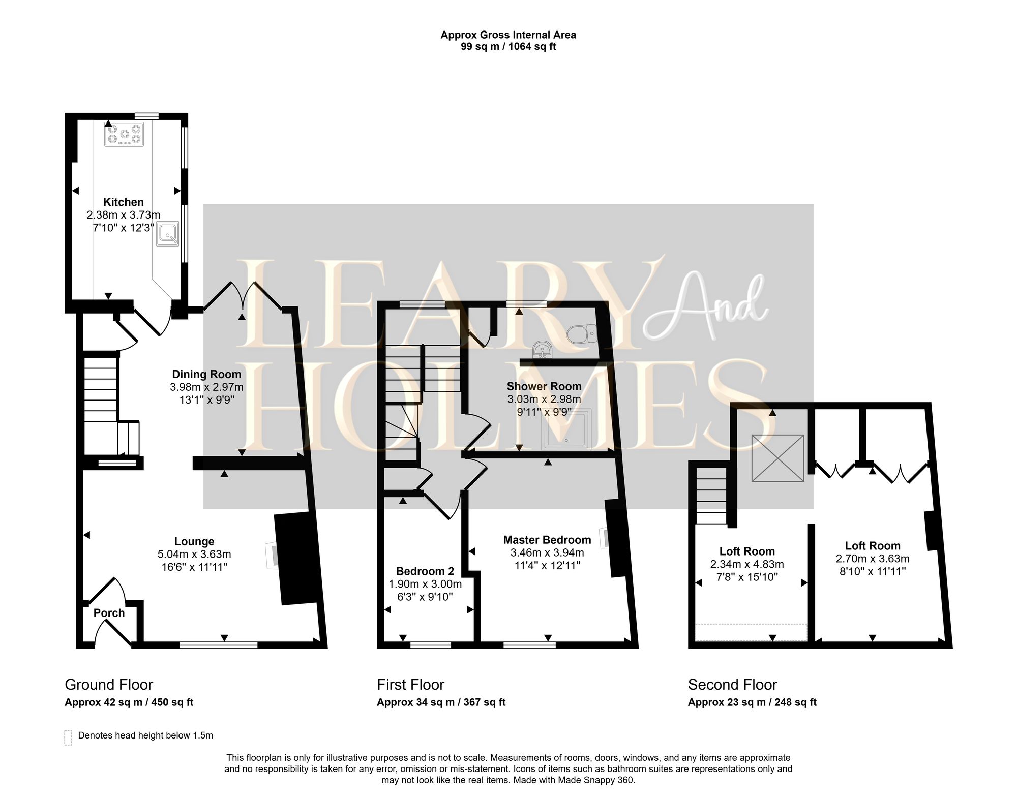 Floorplan for North Road, East Boldon, NE36