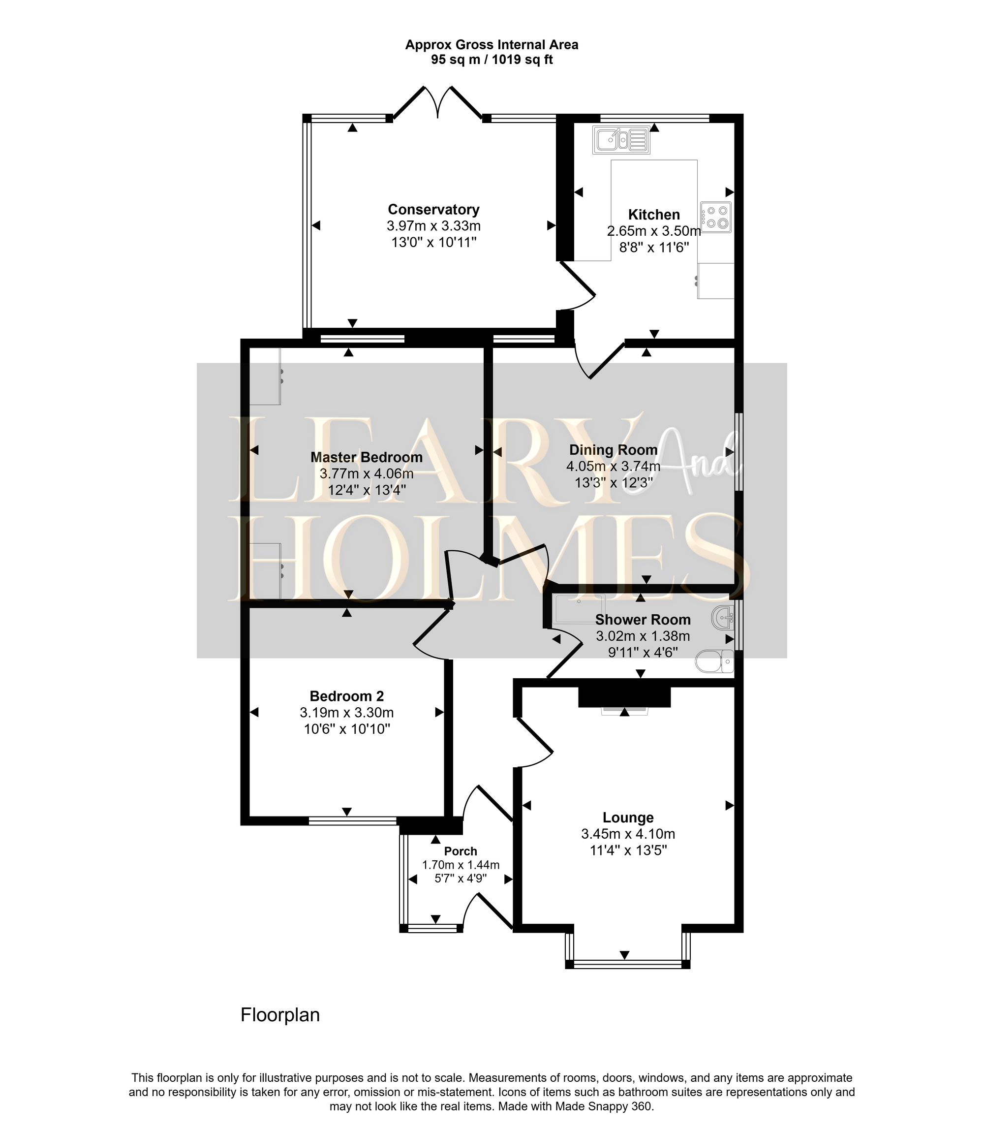 Floorplan for Beckenham Avenue, East Boldon, NE36