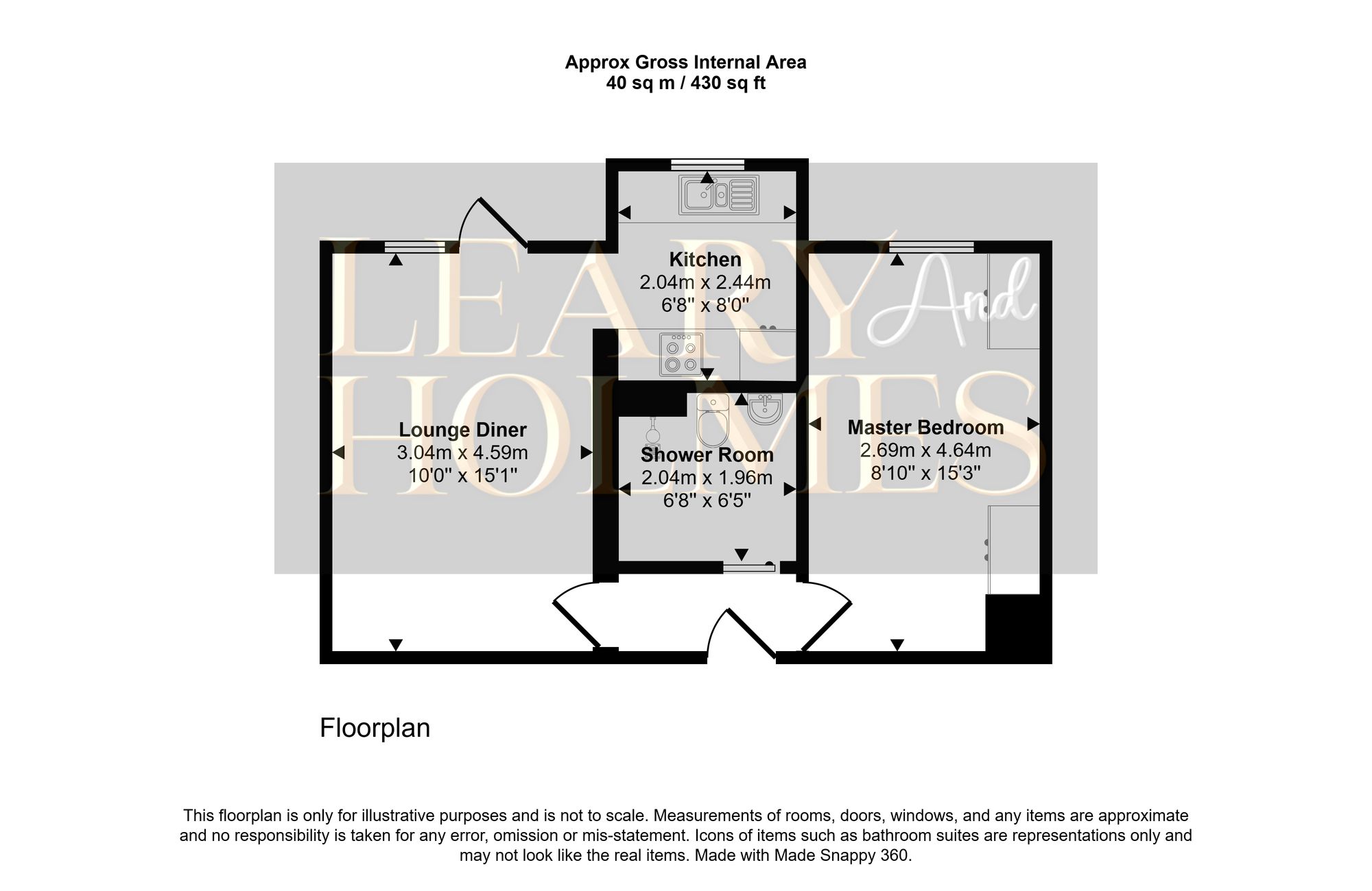 Floorplan for The Close, Cleadon, SR6