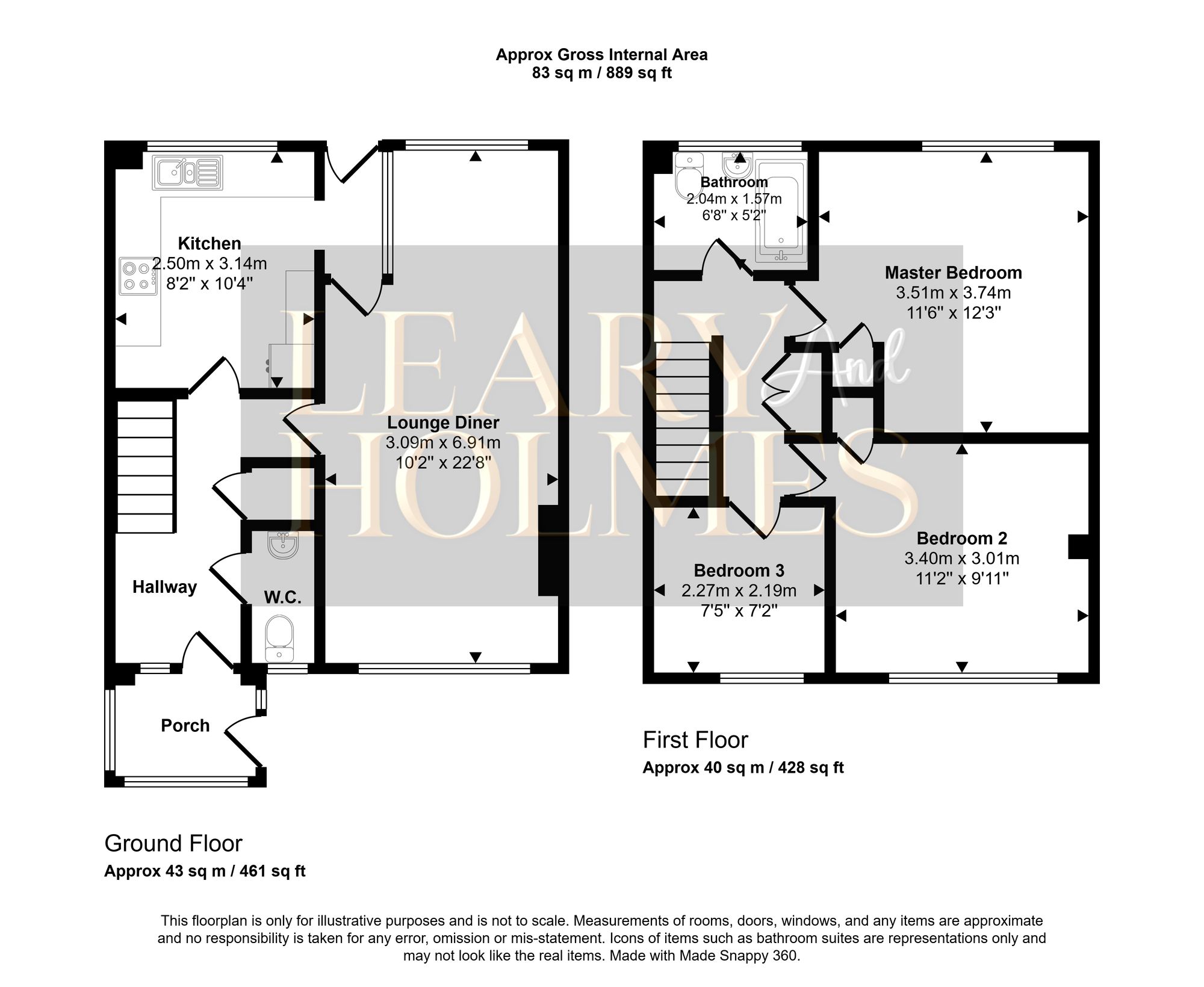 Floorplan for Durham Drive, Jarrow, NE32