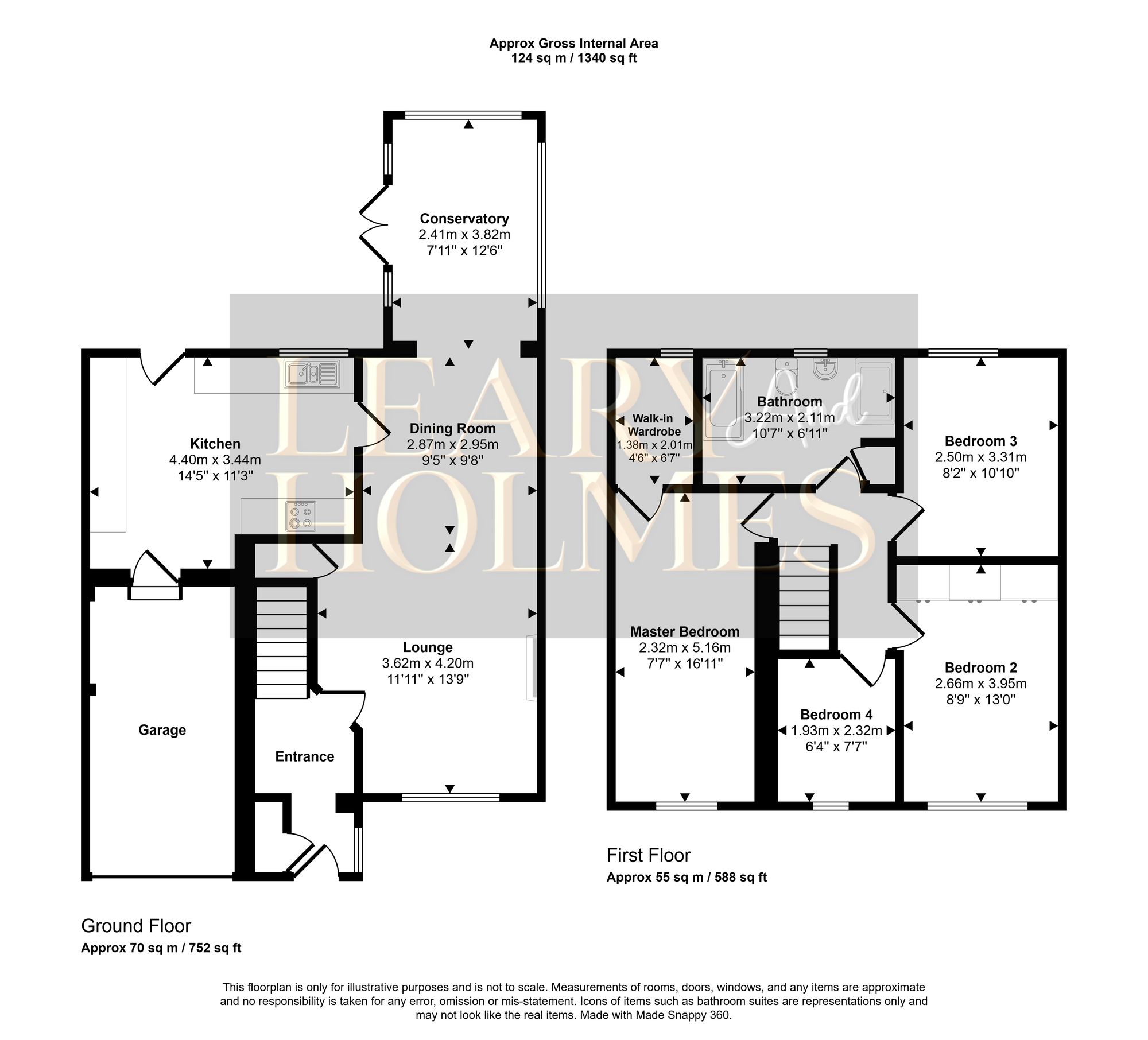 Floorplan for Kendal Drive, East Boldon, NE36