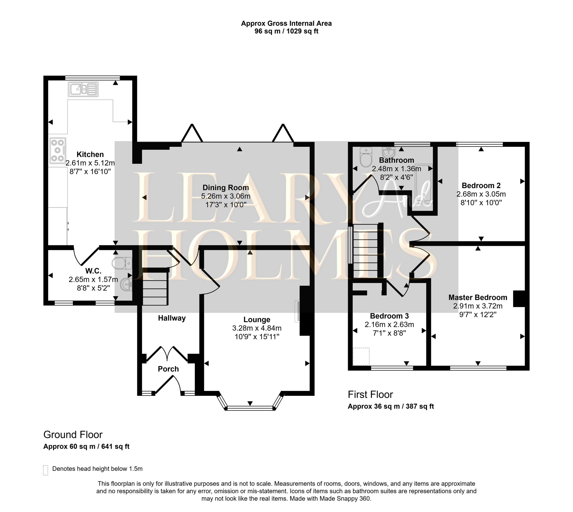 Floorplan for Ravensbourne Avenue, East Boldon, NE36