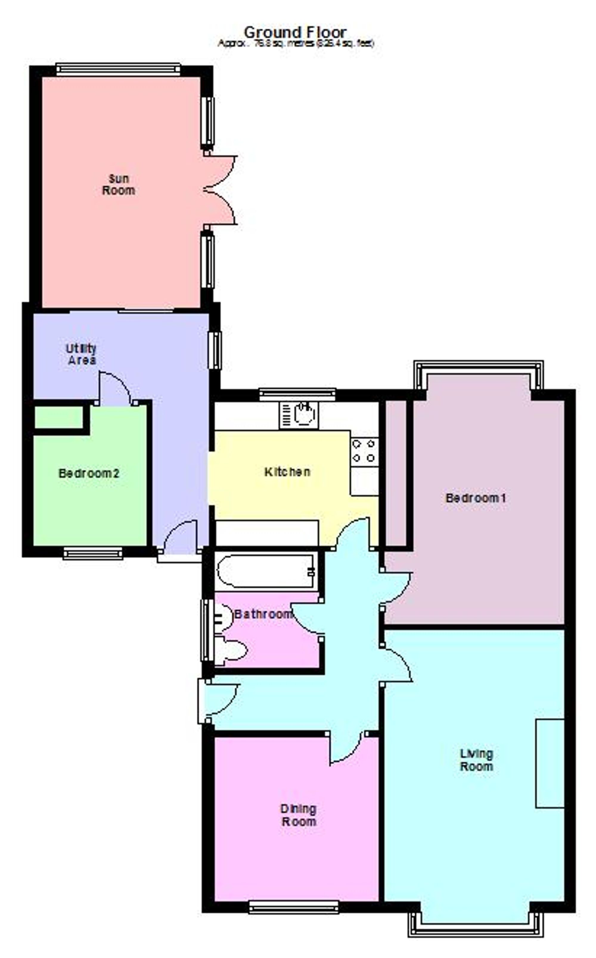 Floorplan for Cleadon Meadows, Cleadon, SR6