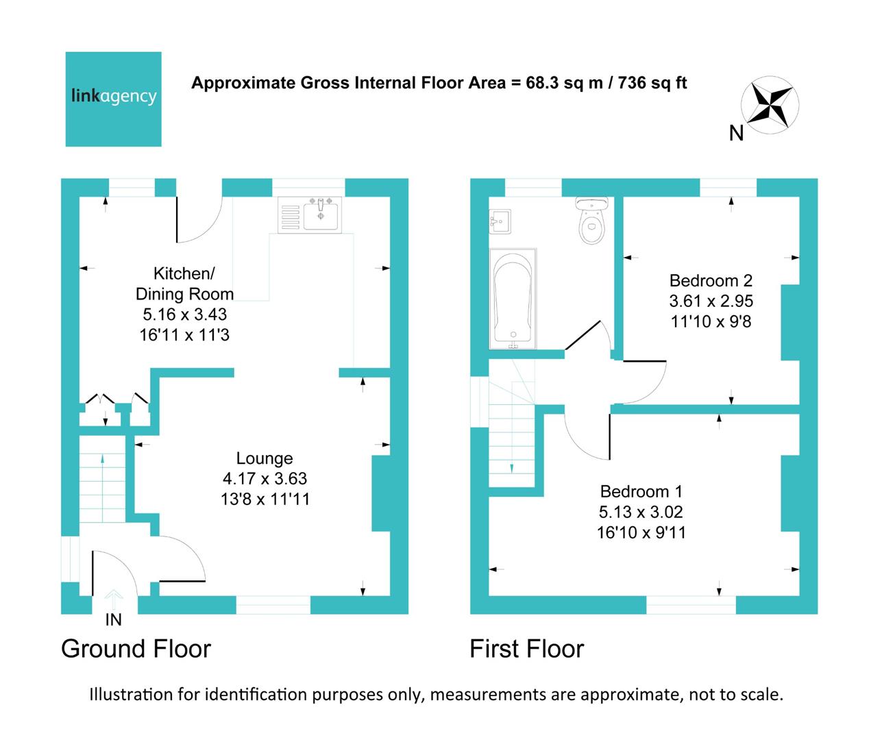 Floorplan for Ward Cottages, Skelton