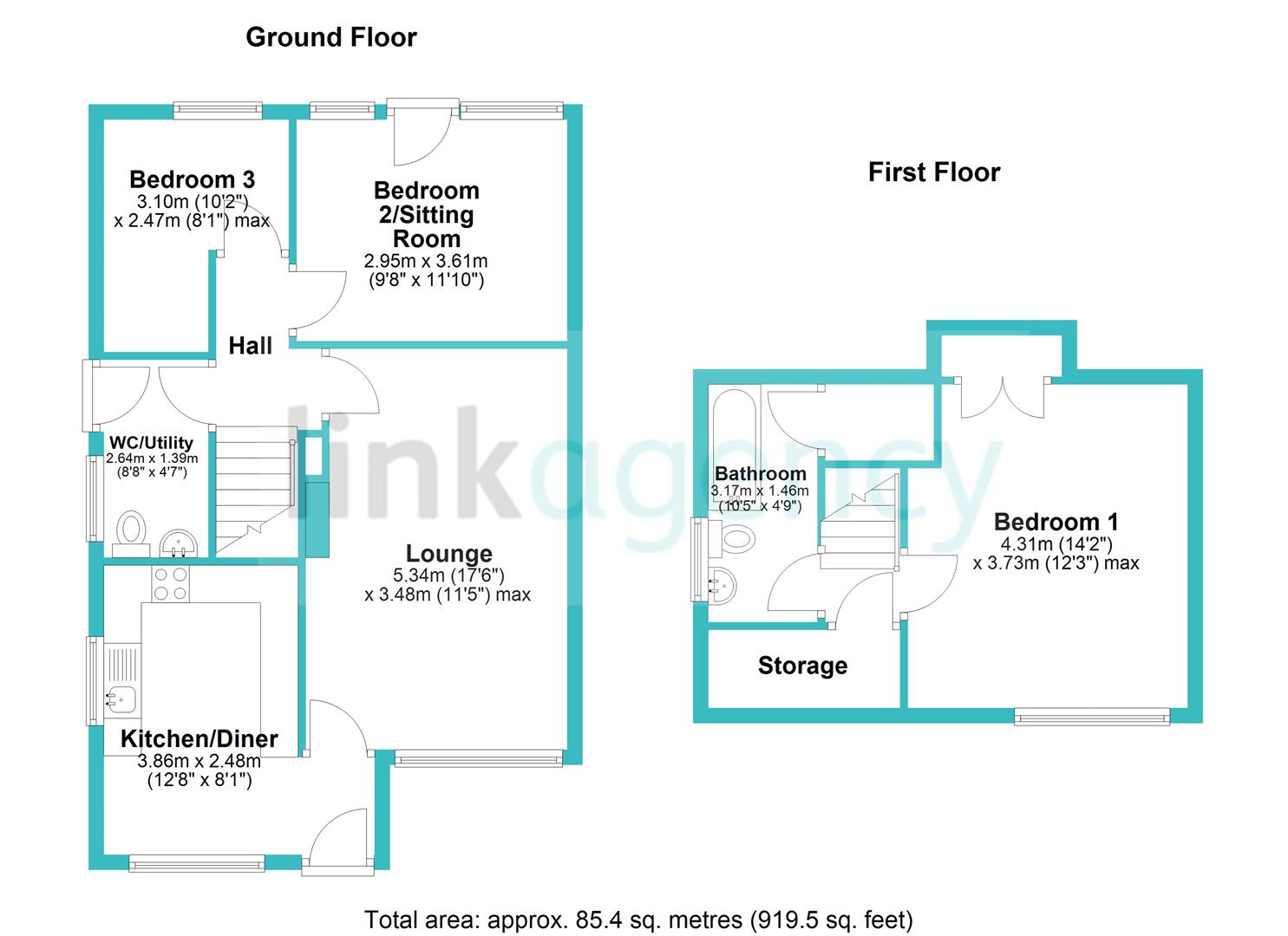 Floorplan for The Meadows, Howden, Goole