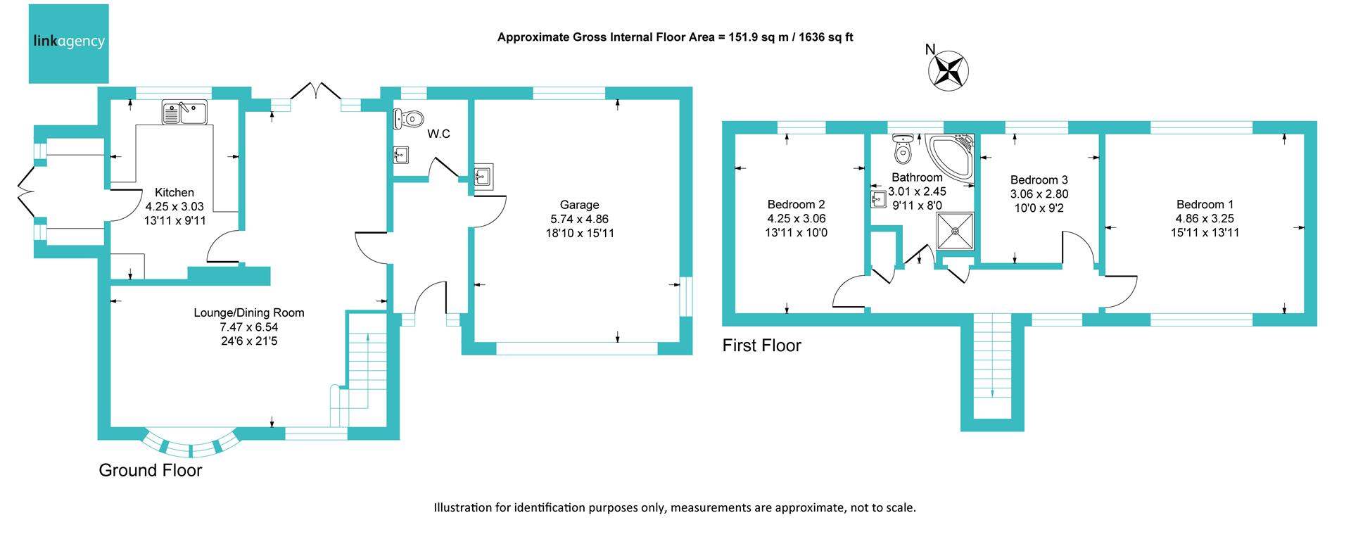Floorplan for Mason Drive, Hook, Goole