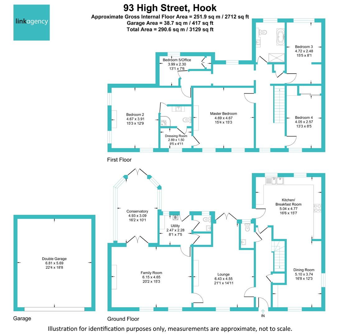 Floorplan for High Street, Hook