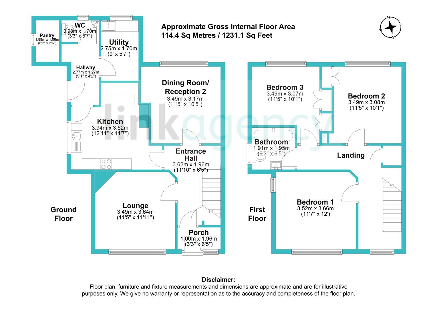Floorplan for Tophill Low, Cranswick, Driffield