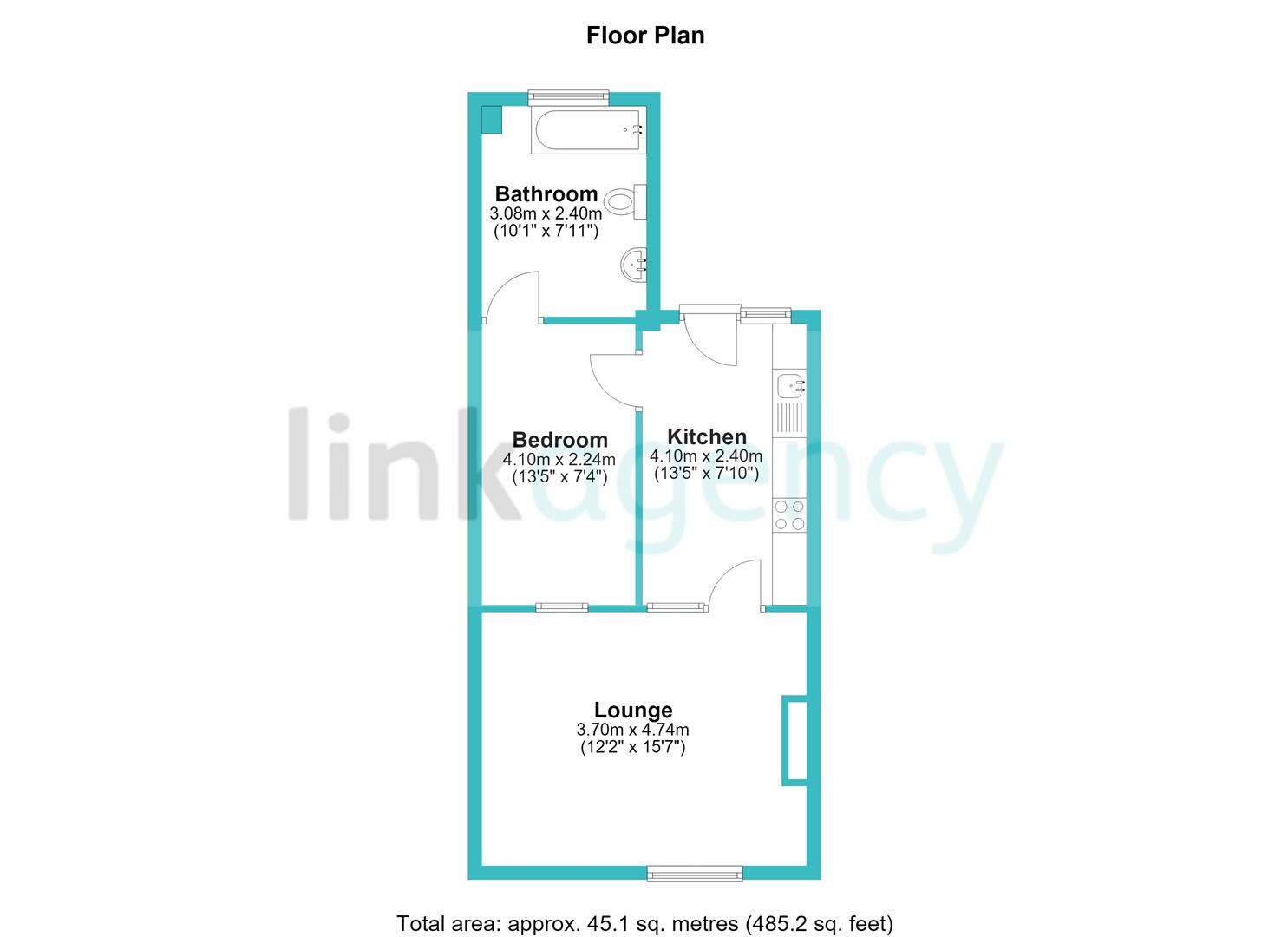 Floorplan for Edinburgh Street, Goole