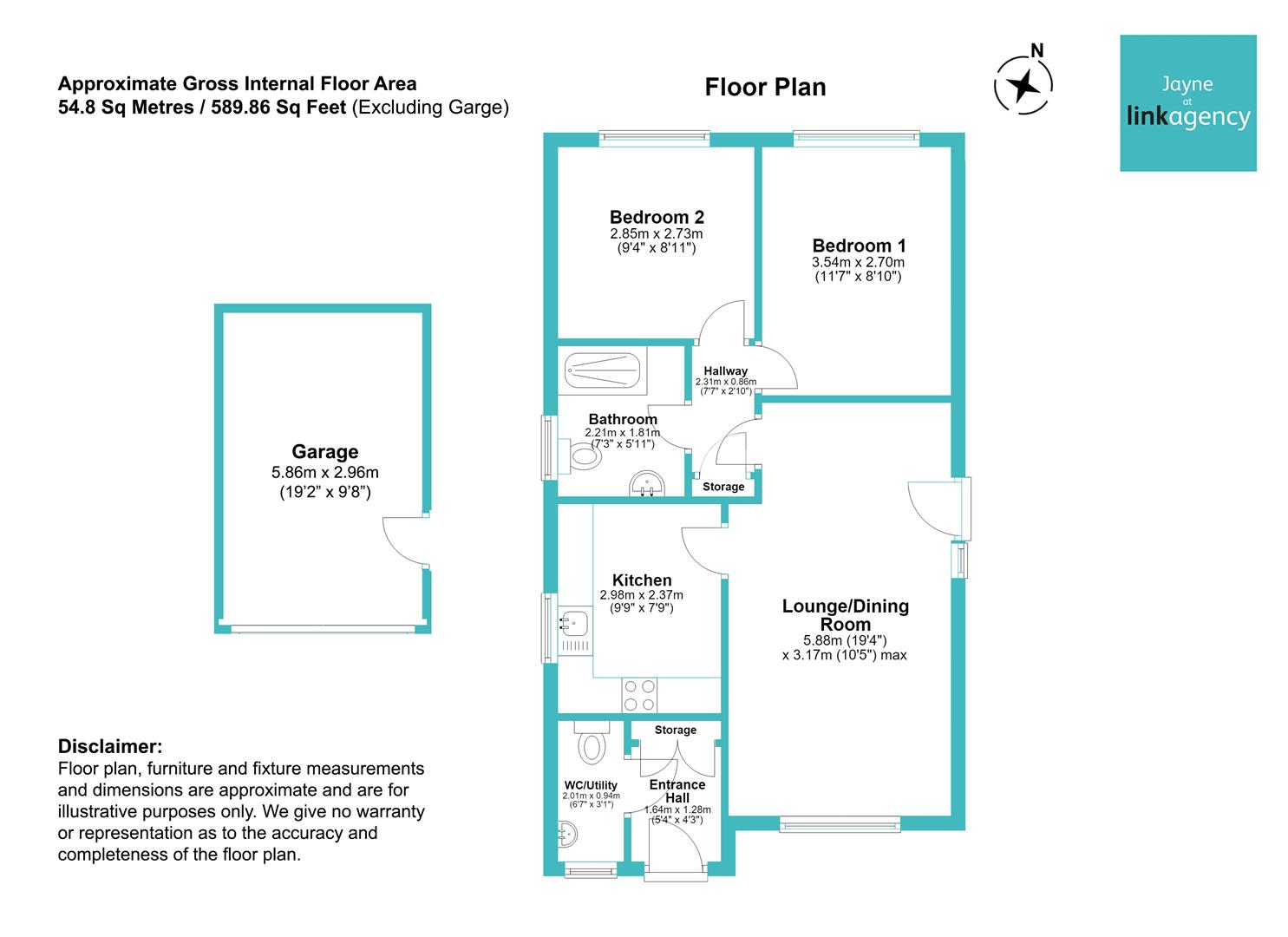 Floorplan for Camellia Close, Driffield
