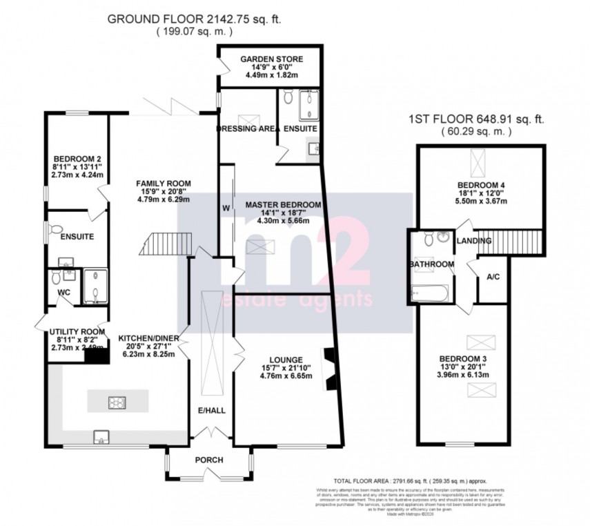 Floorplan for Maryport Street, Usk, Monmouthshire