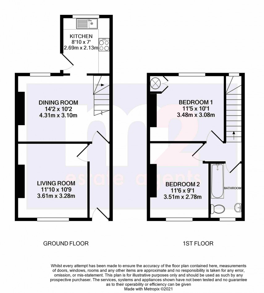 Floorplan for Feering Street, Newport
