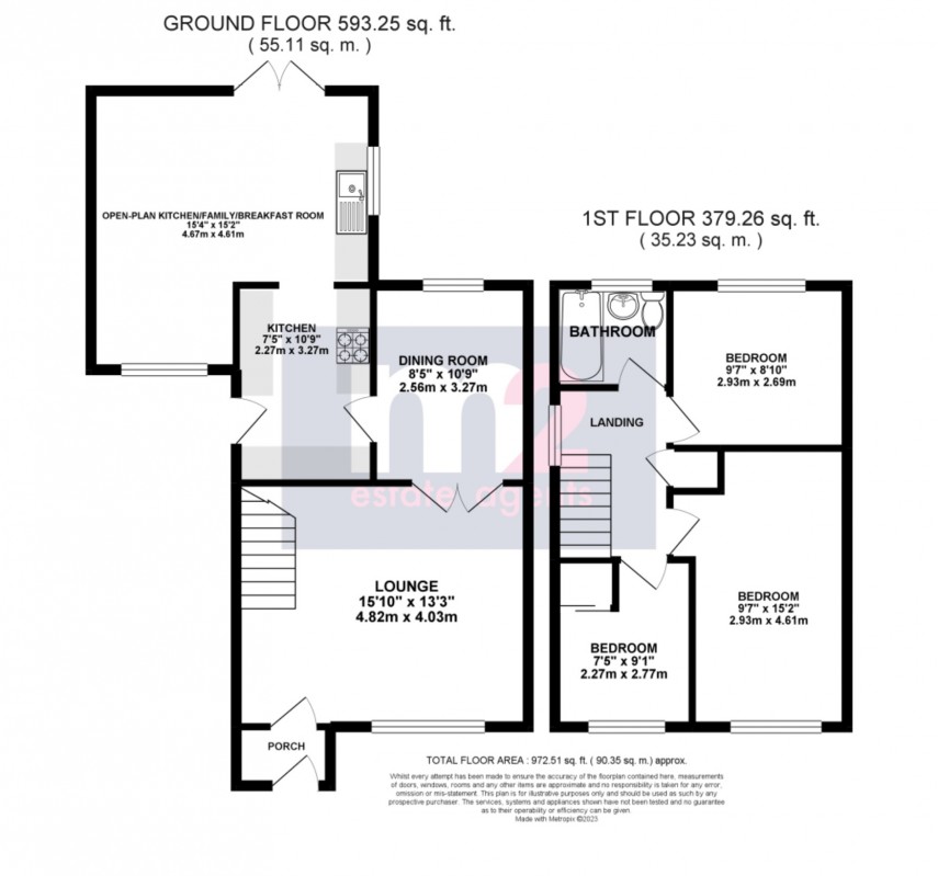 Floorplan for Bassaleg, Newport