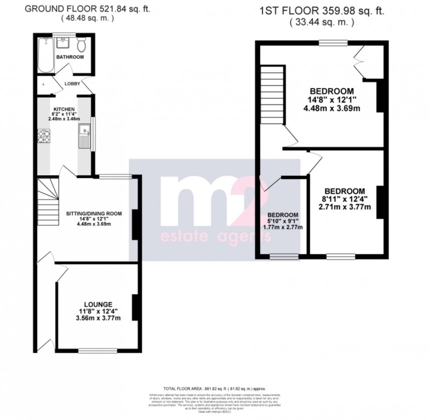Floorplan for Caldicot Street, Newport