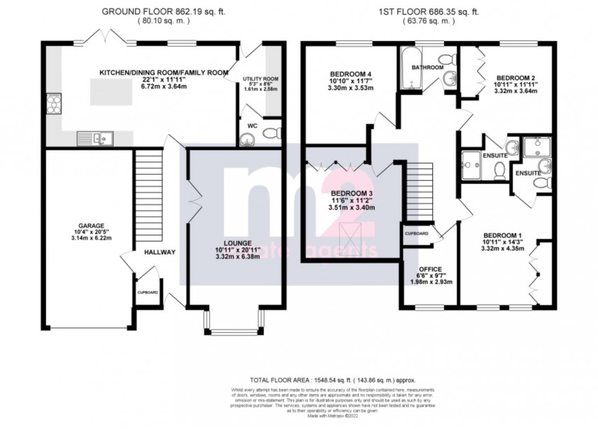 Floorplan for Rogerstone, Newport