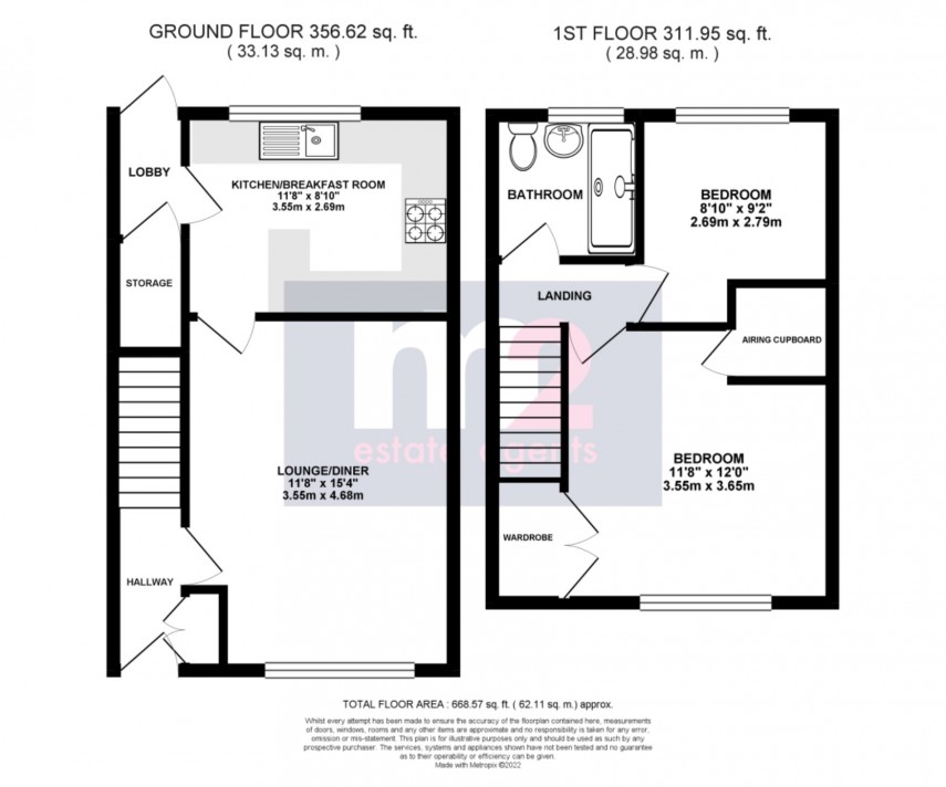 Floorplan for Maesglas Avenue, Newport