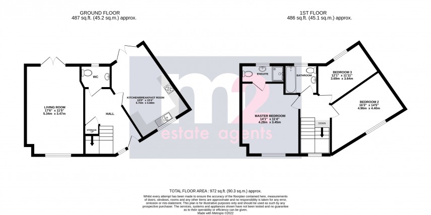 Floorplan for St Dials, Cwmbran, Torfaen