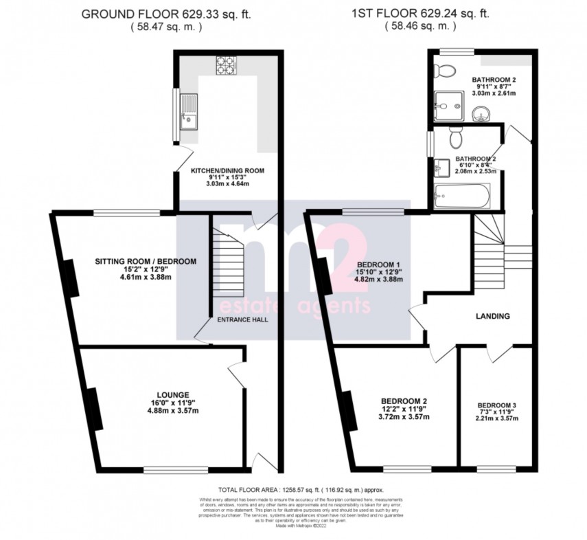 Floorplan for St Woolos Road, Newport