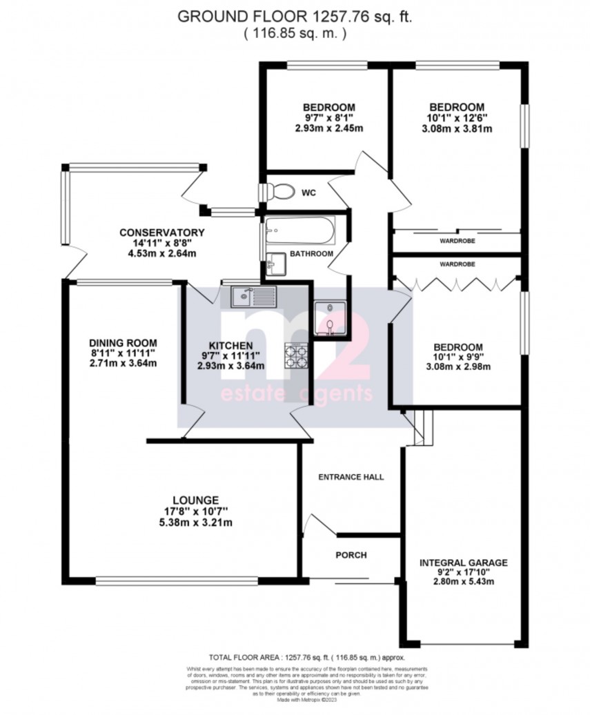 Floorplan for Montreal Close, Newport