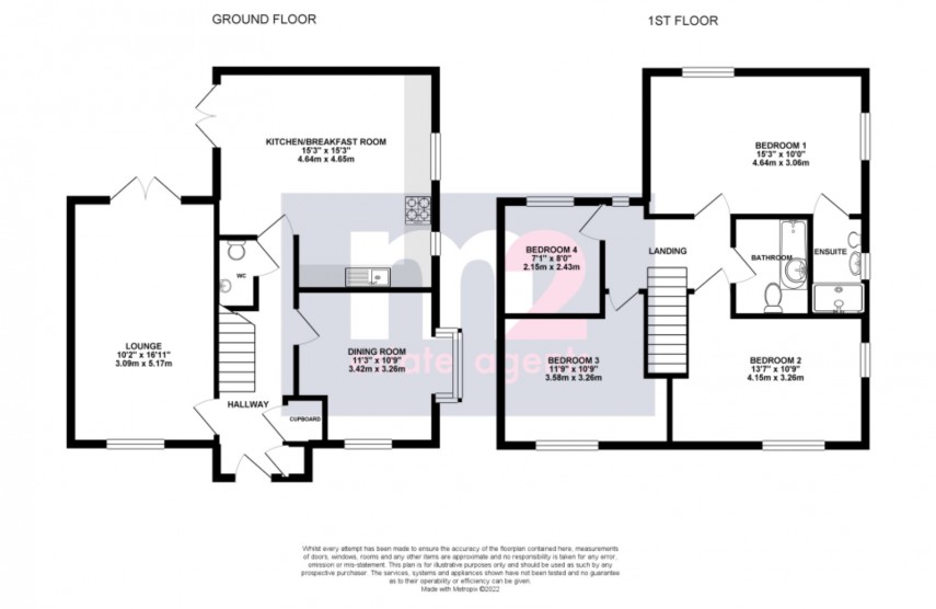 Floorplan for Pontrhydyrun, Cwmbran, Torfaen