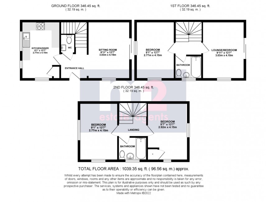 Floorplan for Ariel Reach, Newport