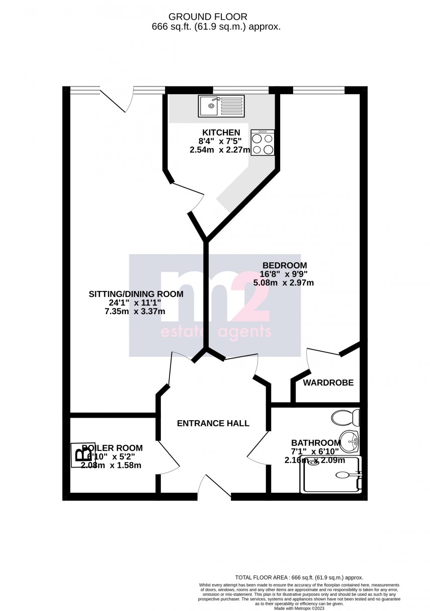 Floorplan for Monmouth Road, Abergavenny, Monmouthshire