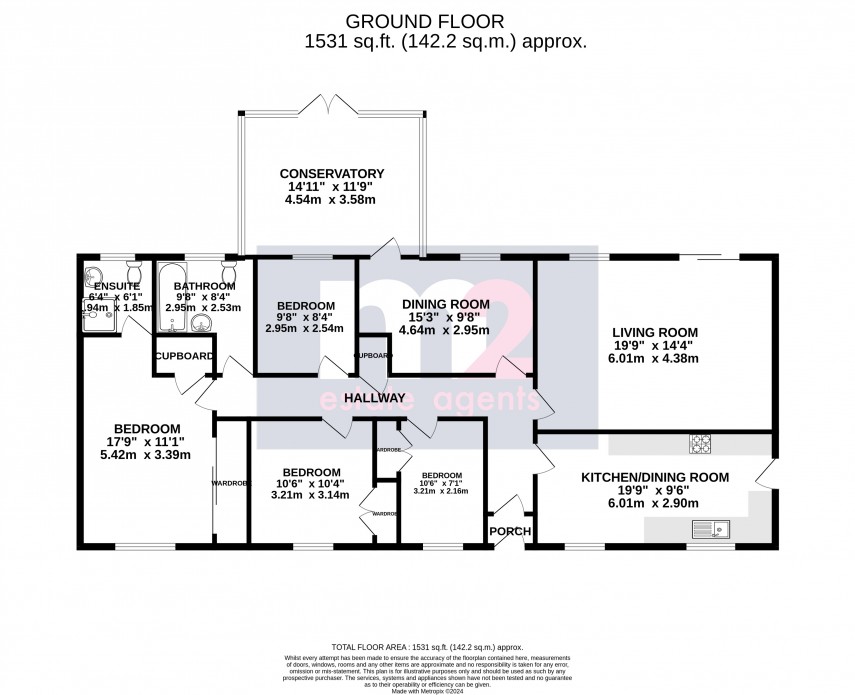 Floorplan for Llanfoist, Abergavenny, Monmouthshire