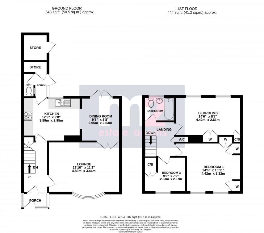 Floorplan for Scott Close, Newport