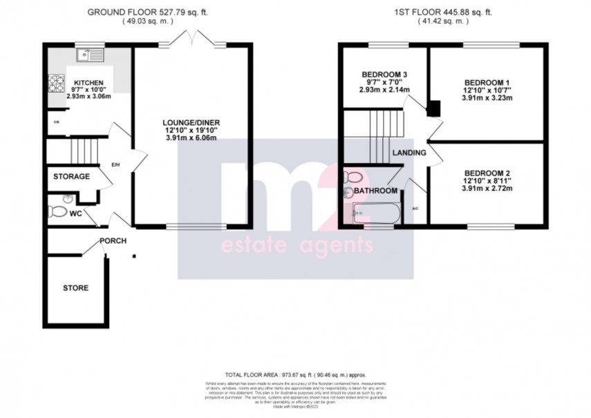Floorplan for Bettws, Newport
