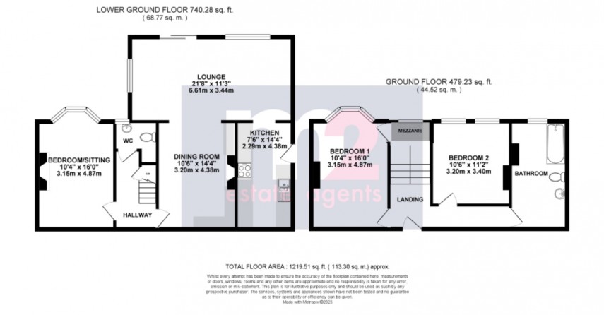Floorplan for Caerleon Road, Newport
