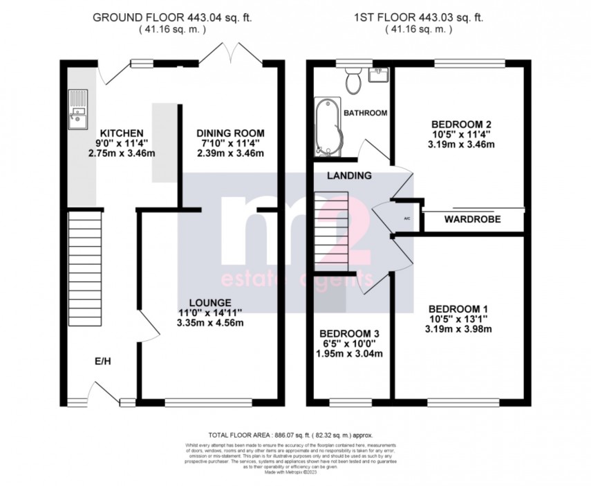 Floorplan for Magor, Caldicot, Monmouthshire