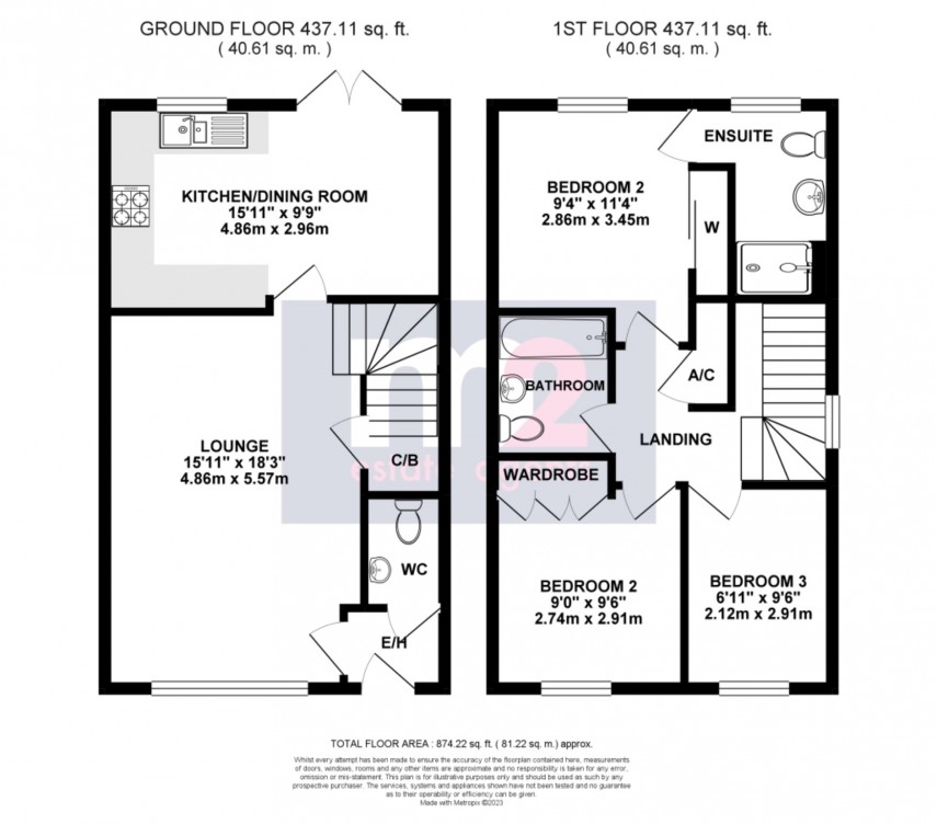 Floorplan for Monmouth Castle Drive, Newport