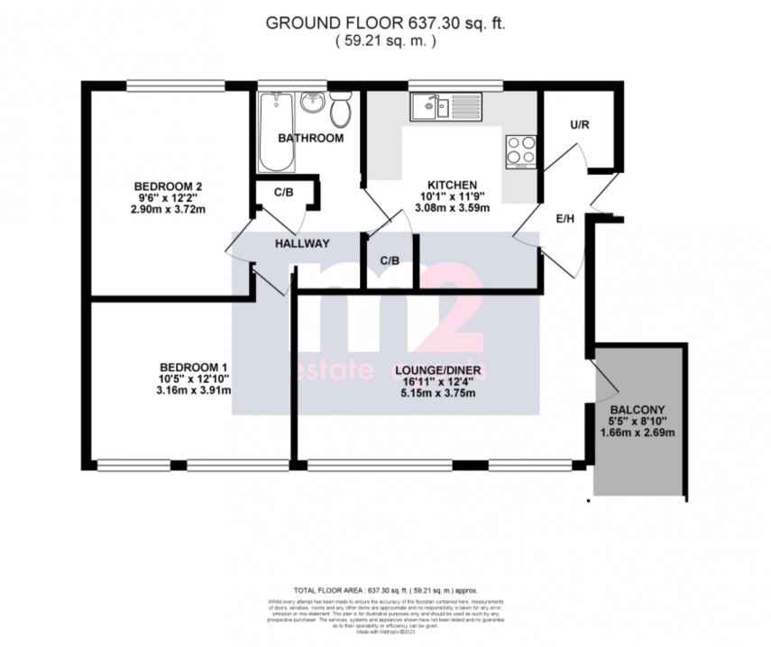 Floorplan for Ponthir, Newport, Torfaen