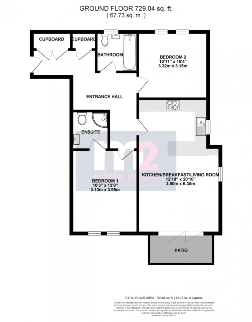 Floorplan for Rogerstone, Newport