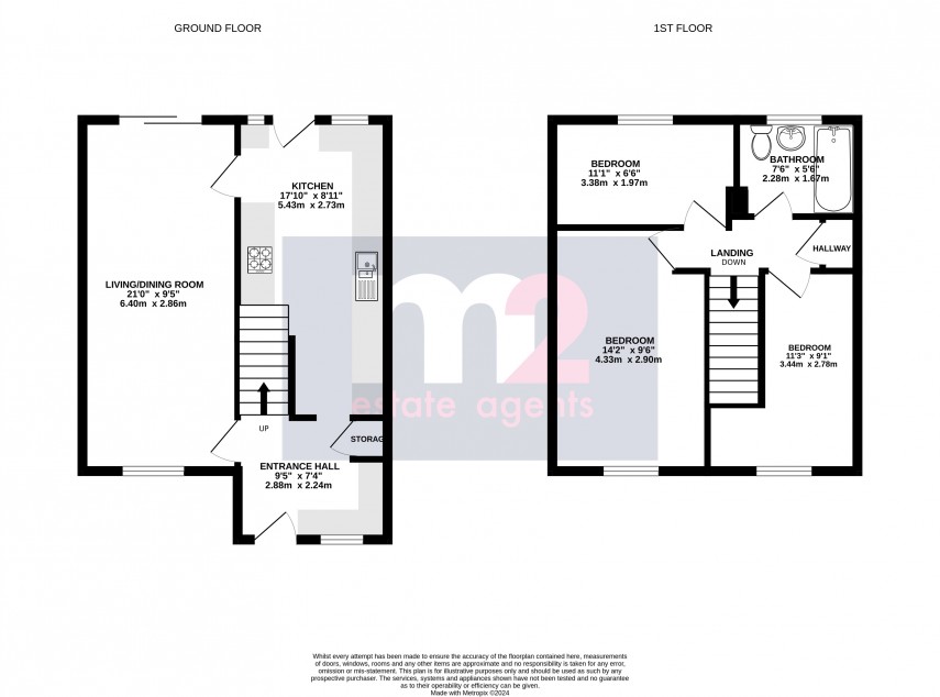 Floorplan for Govilon, Abergavenny, Monmouthshire