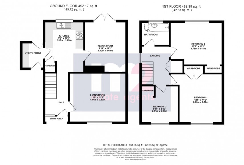 Floorplan for Farmwood Close, Newport